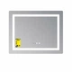 Зеркало Lidz Kubis (KU2) 1000х800 с LED-подсветкой, сенсорным управлением, функцией антизапотевания и часами (SD00055406) - изображение 3