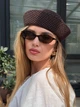 Морячка легка з перфорацією бавовна Sailor Hat шоколадна One Size - зображення 7