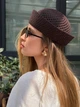 Морячка легка з перфорацією бавовна Sailor Hat шоколадна One Size - зображення 9