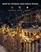 Govee Гірлянда Smart LED H70C1 Christmas Light RGB, IP65, 10м, прозорий кабель - зображення 5