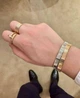 Жіночий браслет у стилі Cartier LOVE з біло-золотим покриттям, розмір 17 - зображення 6