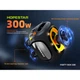 Колонка HOPESTAR Party Box 600 RGB з 2-ма мікрофонами 300W, 30000mAh Чорний 58856 - зображення 2
