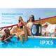 Колонка HOPESTAR Party Box 600 RGB з 2-ма мікрофонами 300W, 30000mAh Чорний 58856 - зображення 5