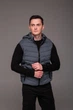 Жилетка чоловіча стьобана з капюшоном 3XL сіра (2524) - зображення 8