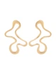 Серьги женские массивные неправильной формы Fashion Jewelry Золотистые 15208 - изображение 5