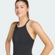 Женский купальник 3-STRIPES HIGH NECK 2-WAY STRAPS PEACHSOFT adidas JZ5823 (40) черный (4068822602969) - изображение 4