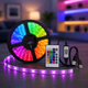 Гнучка світлодіодна стрічка RGB USB 15м / Стрічка на USB на монітор, меблі + пульт / LED стрічка від павербанку - зображення 4