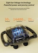 Ручной вибромассажер для тела с 8 головками Sun Power SP-JMQ-06, 99 скоростей, 2000 мА·ч, серый - изображение 4