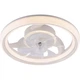 LED люстра 82W стельова Valeso B XI3803-480 WH кільцевий розсіювач з вентилятором 3000-6500К з пультом білого кольору IP20 - зображення 2