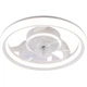 LED люстра 82W стельова Valeso B XI3803-480 WH кільцевий розсіювач з вентилятором 3000-6500К з пультом білого кольору IP20 - зображення 3