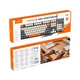Клавиатура HOCO GM61 Murphy 3-color wired keyboard (english version) 104 keys, IPX4, USB, 1.45m, grey - изображение 7