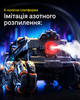 Машинка на пульте управления радиоуправлении шестиколесная трюковая с паром и эффектом дыма звуками и подсветкой вездеход джип с аккумулятором синий цвет размер 18 * 16 * 8,5 см (121271) - изображение 3
