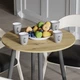 Стол круглый OPTIMA 4 ноги на конус Ferrum-decor 750x670x670 Черный металл ДСП Дуб Артизан 16 мм (OPTIM4005) - изображение 4