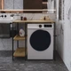 Стелаж полку Бафрум 405 Ferrum-decor для пральної машини 90x101x60,5 Чорний метал ДСП Дуб Артезіан 16 мм (BED40507) - зображення 6