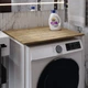 Стеллаж полка Бафрум 401 Ferrum-decor для стиральной машины 90x70,5x60,5 Белый металл ДСП Дуб Евок Прибрежный 16 мм (BED41106) - изображение 5