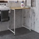 Стеллаж полка Бафрум 401 Ferrum-decor для стиральной машины 90x70,5x60,5 Белый металл ДСП Дуб Артизан 16 мм (BED40115) - изображение 1