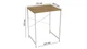Стеллаж полка Бафрум 401 Ferrum-decor для стиральной машины 90x70,5x60,5 Белый металл ДСП Дуб Артизан 16 мм (BED40115) - изображение 3