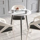 Стол круглый OPTIMA 3 ноги на конус Ferrum-decor 750x670x670 Черный металл ДСП Бетон 16 мм (OPTIM3007) - изображение 4