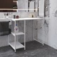 Стеллаж полка Бафрум 405 Ferrum-decor для стиральной машины 90x101x60,5 Белый металл ДСП Белый 16 мм (BED40514) - изображение 1