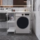 Стеллаж полка Бафрум 405 Ferrum-decor для стиральной машины 90x101x60,5 Белый металл ДСП Белый 16 мм (BED40514) - изображение 2