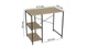 Стелаж полку Бафрум 405 Ferrum-decor для пральної машини 90x101x60,5 Чорний метал ДСП Дуб Сонома 16 мм (BED40503) - зображення 4