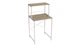 Стелаж полку Бафрум 402 Ferrum-decor для пральної машини 133,5x70,5x60,5 Білий метал ДСП Дуб Сонома 16 мм (BED40211) - зображення 5