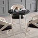 Стол круглый OPTIMA 3 ноги на конус Ferrum-decor 750x670x670 Белый металл ДСП Дуб Каштан Арвадонна 16 мм (OPTIM3308) - изображение 1