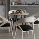 Стіл круглий OPTIMA 4 ноги на конус Ferrum-decor 750x670x670 Чорний метал ДСП Дуб Сонома 16 мм (OPTIM4003) - зображення 4