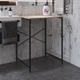 Стеллаж полка Бафрум 401 Ferrum-decor для стиральной машины 90x70,5x60,5 Черный металл ДСП Дуб Сонома 16 мм (BED40103) - изображение 8