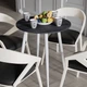 Стол круглый OPTIMA 4 ноги на конус Ferrum-decor 750x670x670 Белый металл ДСП Каштан Арвадонна 16 мм (OPTIM4408) - изображение 2