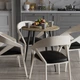 Стіл круглий OPTIMA 4 ноги на конус Ferrum-decor 750x670x670 Чорний метал ДСП Дуб Евок Прибережний 16 мм (OPTIM4402) - зображення 4