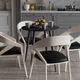 Стіл круглий OPTIMA 4 ноги на конус Ferrum-decor 750x670x670 Чорний метал ДСП Каштан Арвадонна 16 мм (OPTIM4403) - зображення 3