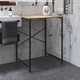 Стелаж полку Бафрум 401 Ferrum-decor для пральної машини 90x70,5x60,5 Чорний метал ДСП Дуб Артезіан 16 мм (BED40107) - зображення 2