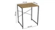 Стелаж полку Бафрум 401 Ferrum-decor для пральної машини 90x70,5x60,5 Чорний метал ДСП Дуб Артезіан 16 мм (BED40107) - зображення 6