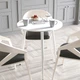 Стіл круглий OPTIMA 3 ноги на конус Ferrum-decor 750x670x670 Білий метал ДСП Білий 16 мм (OPTIM3009) - зображення 2