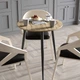 Стіл круглий OPTIMA 3 ноги на конус Ferrum-decor 750x670x670 Чорний метал ДСП Дуб Евок Прибережний 16 мм (OPTIM3302) - зображення 2