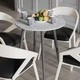 Стіл круглий OPTIMA 4 ноги на конус Ferrum-decor 750x670x670 Чорний метал ДСП Бетон 16 мм (OPTIM4006) - зображення 2