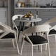 Стіл круглий OPTIMA 4 ноги на конус Ferrum-decor 750x670x670 Чорний метал ДСП Бетон 16 мм (OPTIM4006) - зображення 3
