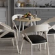 Стол круглый OPTIMA 4 ноги на конус Ferrum-decor 750x670x670 Белый металл ДСП Дуб Кремона Торро 16 мм (OPTIM4410) - изображение 2