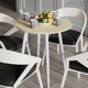 Стол круглый OPTIMA 4 ноги на конус Ferrum-decor 750x670x670 Белый металл ДСП Дуб Кремона Торро 16 мм (OPTIM4410) - изображение 3