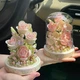 Конструктор цветы в колбе на 334+ деталей с подсветкой Роза ночник Lychee rose - изображение 4