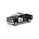 Іграшкова машинка моделька KiNSMART KT5381WP Chevrolet Silverado Police метал 12 см інерційна чорний - зображення 1