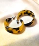 Женские сережки Акцентные кольца Акрил jewelry Леопардовые - изображение 2