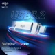 Флеш-память USB Aigo U351 32GB Type-C USB 3.2 Silver - изображение 3