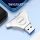 Флеш память USB IDiskk 128GB USB 3.0/Type-C/Lightning - изображение 3