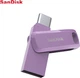 Флеш-пам'ять USB SanDisk DDC3 64GB Type-C USB 3.2 Purple - зображення 7