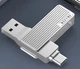 Флеш-память USB Lenovo F500 128GB Type-C USB 3.2 Silver - изображение 7