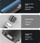 Флеш-память USB FANXIANG F302 64GB USB 3.2 Black - изображение 2
