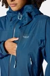 Мембранна куртка жіноча Rab Downpour Mountain Jacket Wmns, Bluebird, 8 - зображення 4