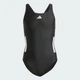 Детский купальник 3-Stripes C-Back Kids adidas JN6577 (128) черный (4067901626902) - изображение 1